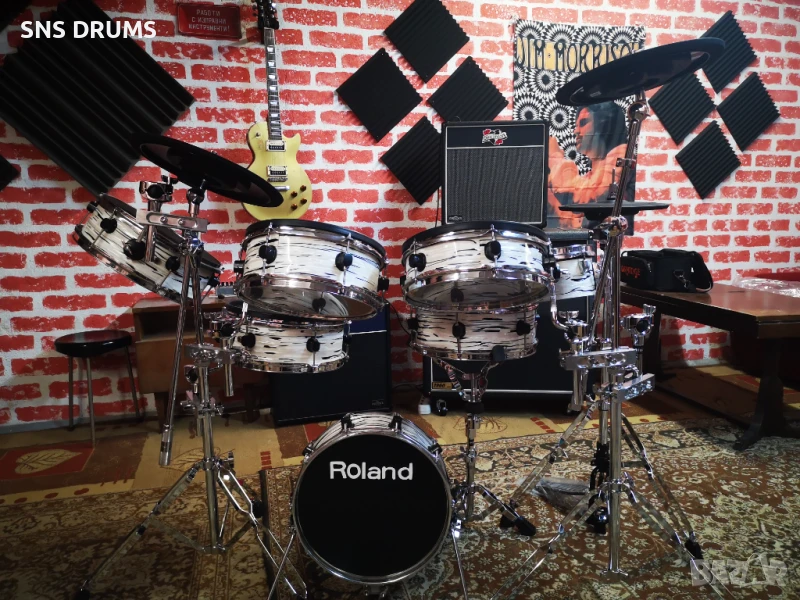 🥁 Продава се: Голям комплект електронни барабани - 7 ПАДА, снимка 1