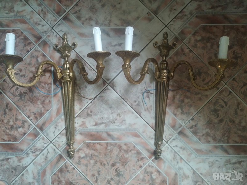 два барокови аплика за стена, снимка 1