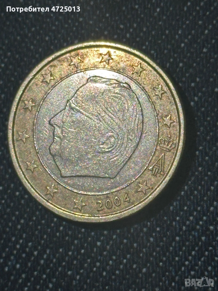 Монета Белгия 1 евро, снимка 1