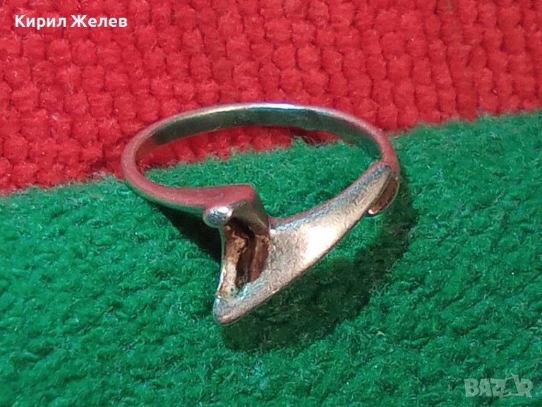 СТАР СРЕБЪРЕН 925 ПРОБА СРЕБРО ПРЪСТЕН АРТ ГОТИКА СТИЛ 4106, снимка 1