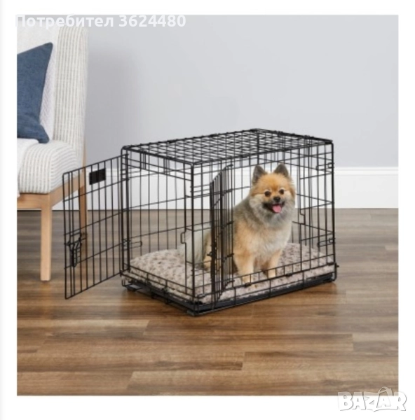 Транспортна клетка за малки кучета (60см), снимка 1