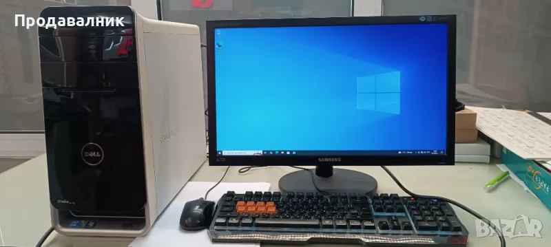 Dell Studio XPS и монитор Samsung BX2240, снимка 1