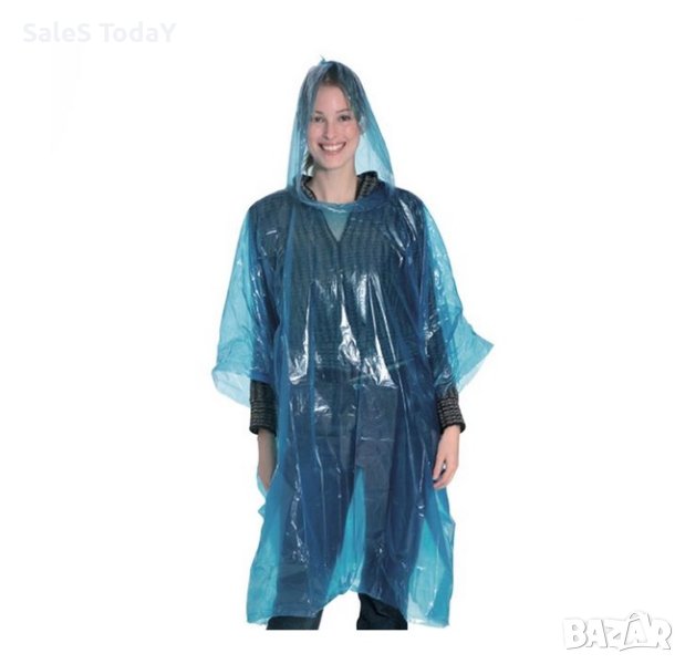 Дъждобран с качулка, универсален, Водоустойчив джоб, един размер, снимка 1