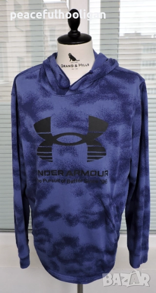 Under Armour Mens Blue Camo Hoodie мъжки спортен суичър размер XXL, снимка 1