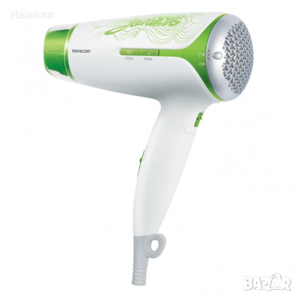 Сешоар Sencor SHD 7221GR, 1800W, Бял/Зелен, снимка 1