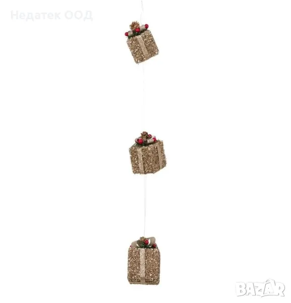 Коледна, Декоративна, Украса, Подаръци, Шампанско, 63 см, снимка 1