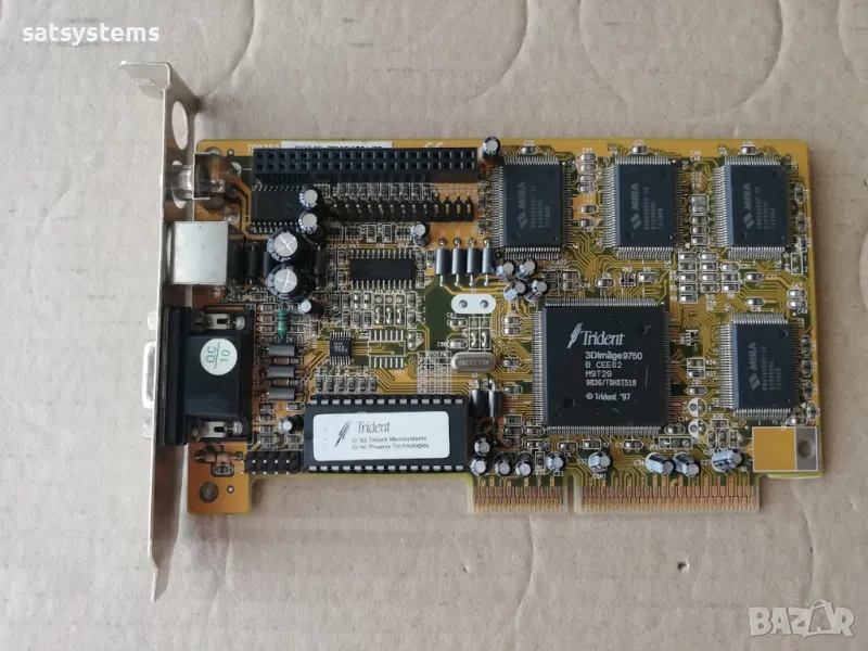 Видео карта Trident Super 3Dimage TR9750 4MB AGP, снимка 1