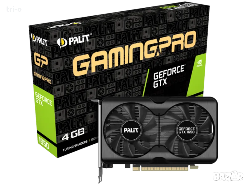 Видео карта Palit GeForce GTX 1650 4GB GamingPro, снимка 1