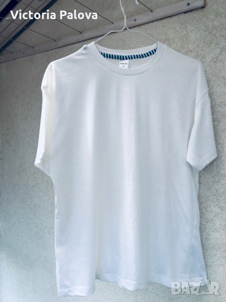 Бяла маркова тениска MAURO FERRINI,XL, снимка 1
