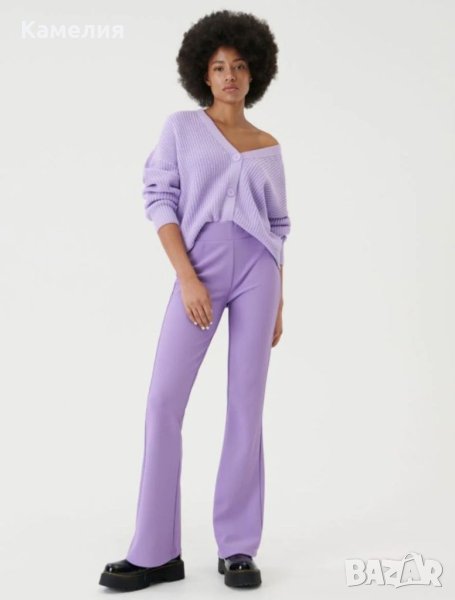 Дълъг виолетов дамски панталона Sinsay, размер S, нов, снимка 1