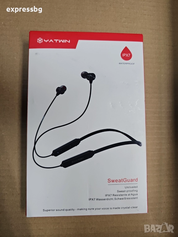 YATWIN Bluetooth слушалки – IPX7 водоустойчиви, снимка 1