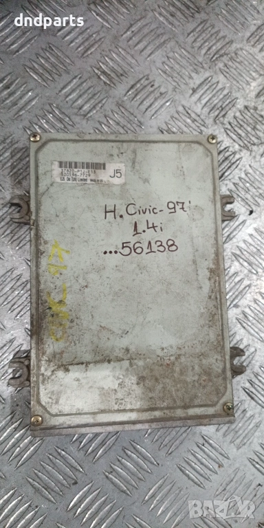 Компютър Honda Civic 1.4i 1997г. 37820-P1J-E13 300596-7729 , снимка 1