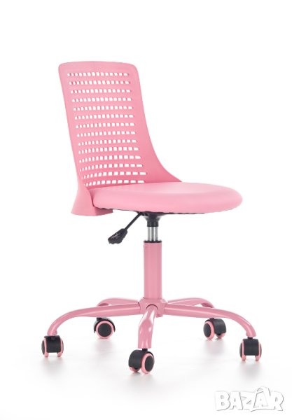 Розов детски стол колелца, снимка 1