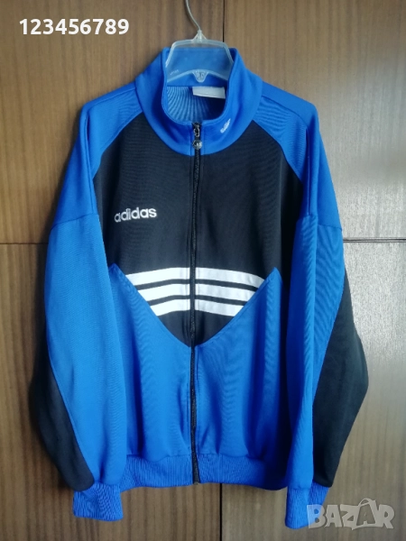 Левски Адидас ретро горнище от 90те Adidas Levski Vintage синьо-черно , снимка 1