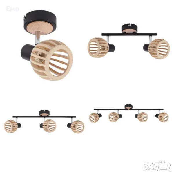 Спот Woody, E14, 1 x max 40W Красота и стил в едно 4 Варианта , снимка 1