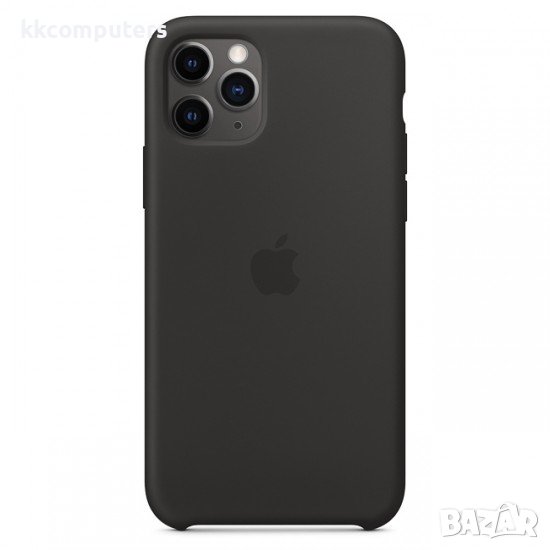 Силиконов кейс Silicone Case за Apple, За iPhone 11 (6.1), Черен, снимка 1