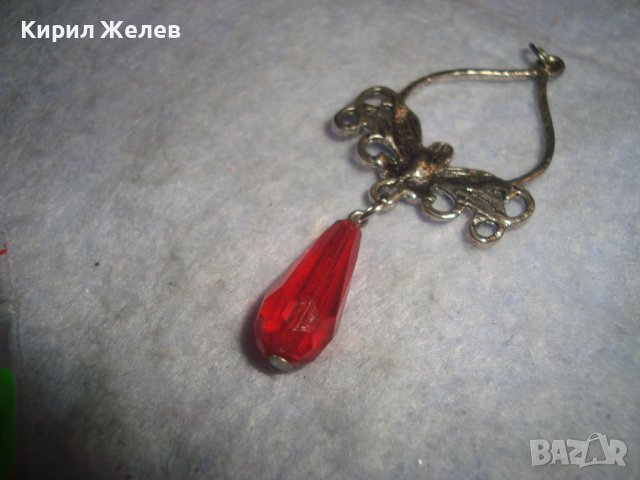 КРАСИВА ПОСРЕБРЕНА ФЛОРАЛНА НЕЖНА ВИСУЛКА МЕДАЛЬОН 29425, снимка 4 - Колиета, медальони, синджири - 37685795