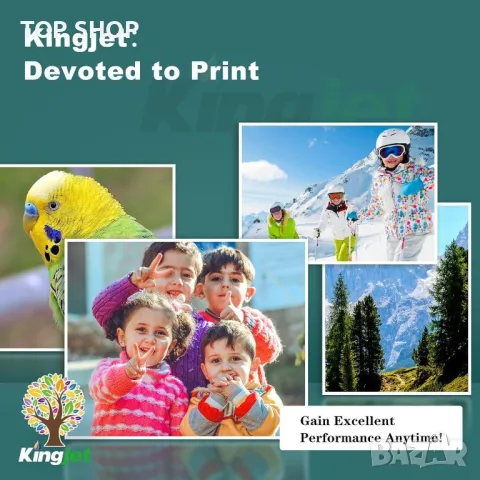 KINGJET 378XL Мастилени касети, преработени за Epson 378 378XL (черно циан магента жълто), снимка 2 - Консумативи за принтери - 49629192