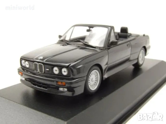 BMW M3 E30 Cabrio 1988 - мащаб 1:43 на Maxichamps моделът е нов в PVC дисплей-кейс, снимка 1