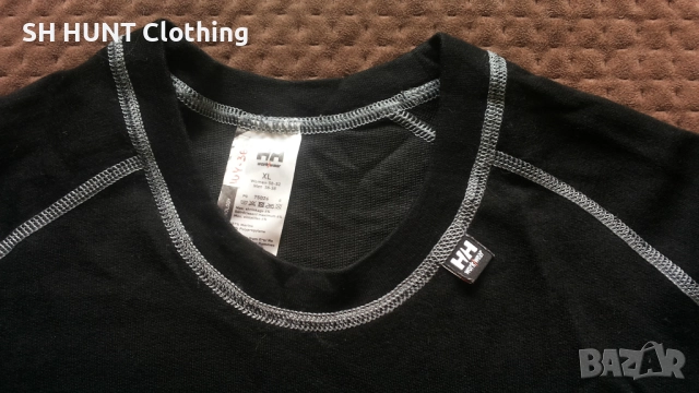 HELLY HANSEN Work Wear Thermo 57% Merino Wool размер L работна термо блуза W4-369, снимка 4 - Блузи - 52037696