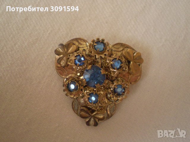 Стара брошка филигран и позлата