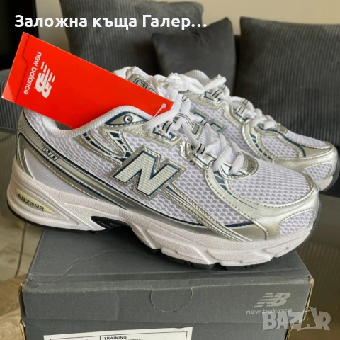 Нови оригинални маратонки New Balance NB 740 – сребрист цвят