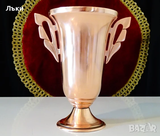 Медна чаша за вино 300 мл.,чиста червена мед 