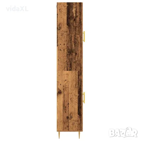 vidaXL Висок шкаф 2 бр. Старо дърво 69,5 x 34 x 180 см, снимка 7 - Бюфети - 56147040