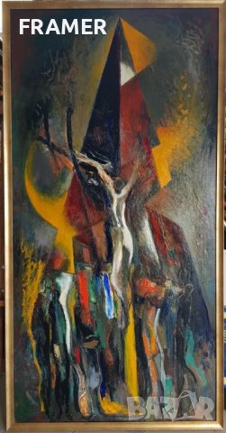 Петър Пиронков Възвисяване Рим 1999 г. Знакова творба, снимка 2 - Картини - 38905413