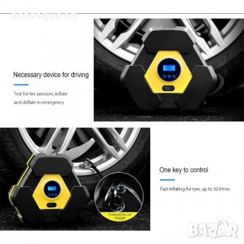 2177 Портативен компресор за кола, снимка 8 - Аксесоари и консумативи - 37323588