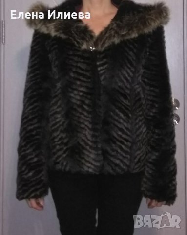Дамско палто от изкуствена кожа 46 р-р, снимка 1 - Палта, манта - 34948529
