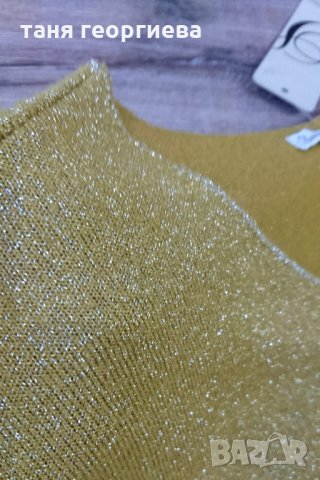 нежна блузка с ламе, снимка 6 - Блузи с дълъг ръкав и пуловери - 30628118
