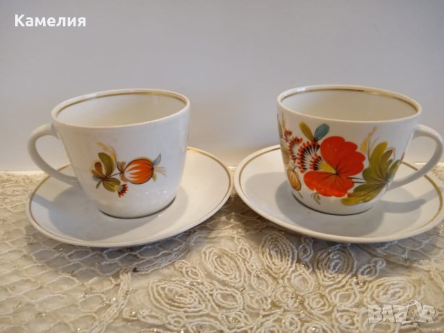 Руски порцелан , снимка 4 - Чаши - 42125103