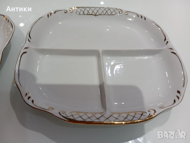 Порцеланови плата за сервиране маркирани, снимка 8 - Сервизи - 52642601