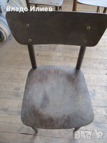 Столове  -4 дървени старинни и 2 метални-с дефекти  и подлежащи на ремонт, снимка 9 - Антикварни и старинни предмети - 34593711
