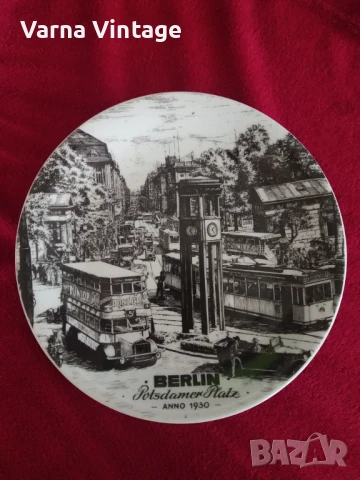 Колекционерска порцеланова чиния Берлин Потсдамер Плац 1930. Schedel Bavaria Германия