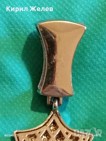 TRAPSTAR медальон сребърно покритие инкрустиран с бели циркониеви камъни 38748, снимка 8 - Други - 52480387