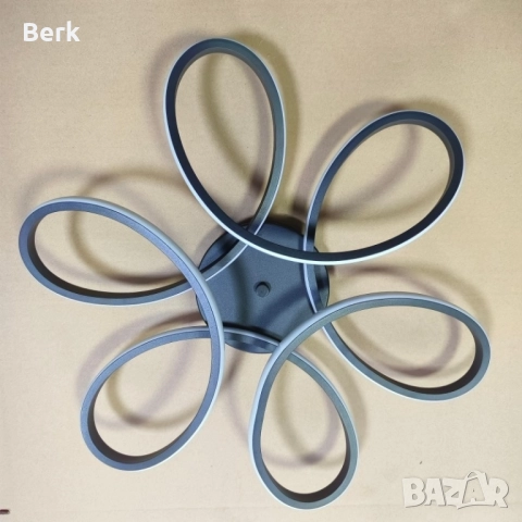 Елегантен таванен LED 65W -ЧЕРЕН КОРПУС, снимка 3 - Лампи за таван - 52944543