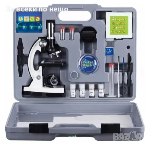 Комплект биологичен детски микроскоп, снимка 2 - Образователни игри - 48807683