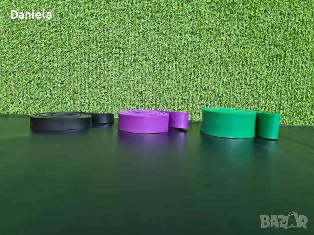 ЛАСТИЦИ ЗА ФИТНЕС TRAINING 21, 32 и 45 мм черен, лилав, зален, снимка 3 - Фитнес уреди - 44309886