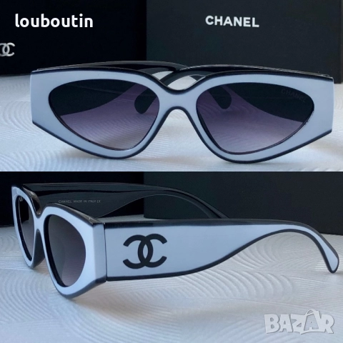 Дамски слънчеви очила котка бяло и черно