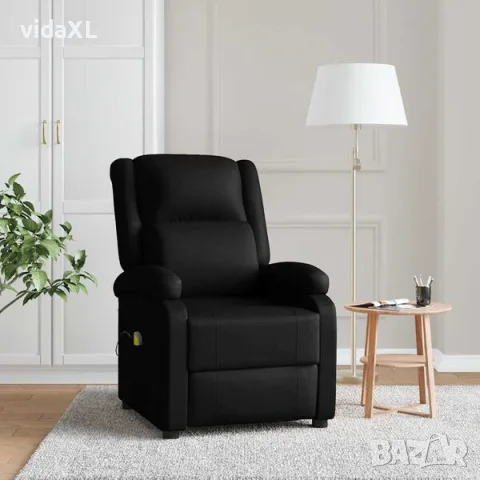 vidaXL Масажен стол, черен, изкуствена кожа(SKU: 344181), снимка 2 - Масажори - 56060207