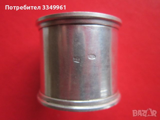 Сребърен салфетник пръстен за кърпа Царска Русия , снимка 3 - Други - 37596735