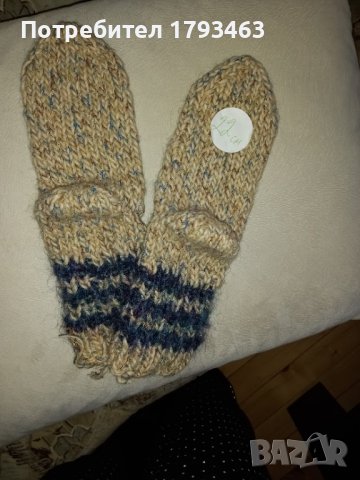 Ръчно плетени детски чорапи 80% вълна, снимка 1 - Чорапи - 38656239