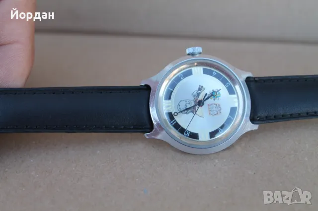 СССР мъжки ръчен часовник ''Восток''  на циферблата е изобразен папа''Йоан Павел II'', снимка 7 - Мъжки - 50024279