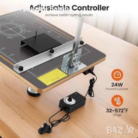 Нова Електрическа машина за рязане на пенопласт макети стиропор и DIY 19x15 с регулатор, снимка 2 - Други инструменти - 54054047