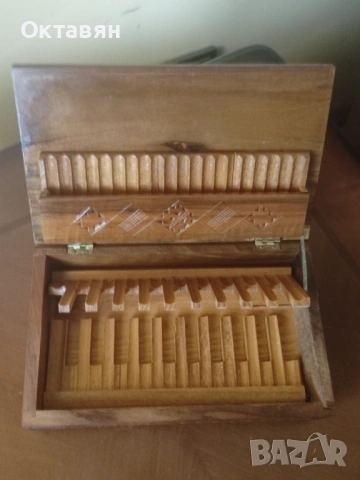 Дървена кутия за сигари/табакера, снимка 11 - Антикварни и старинни предмети - 53931615