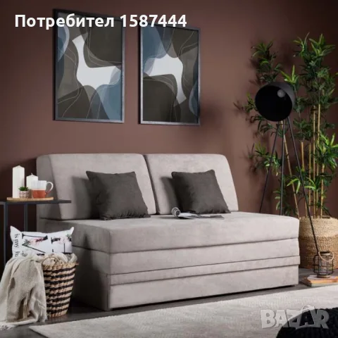 КАНАПЕ ФАНТАСТИКО 140/96,6/85 СМ С ФУНКЦИЯ СЪН 140/190 СМ