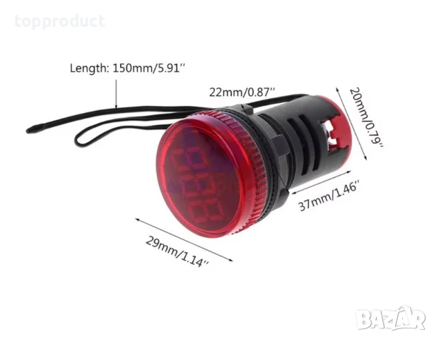 Термометър АС50-380V, -20+199°C, снимка 3 - Друга електроника - 50900043