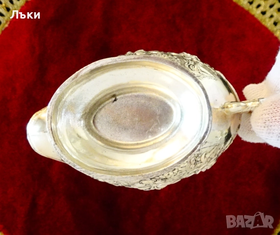 Посребрена каничка,рози,барок. , снимка 5 - Антикварни и старинни предмети - 51467768